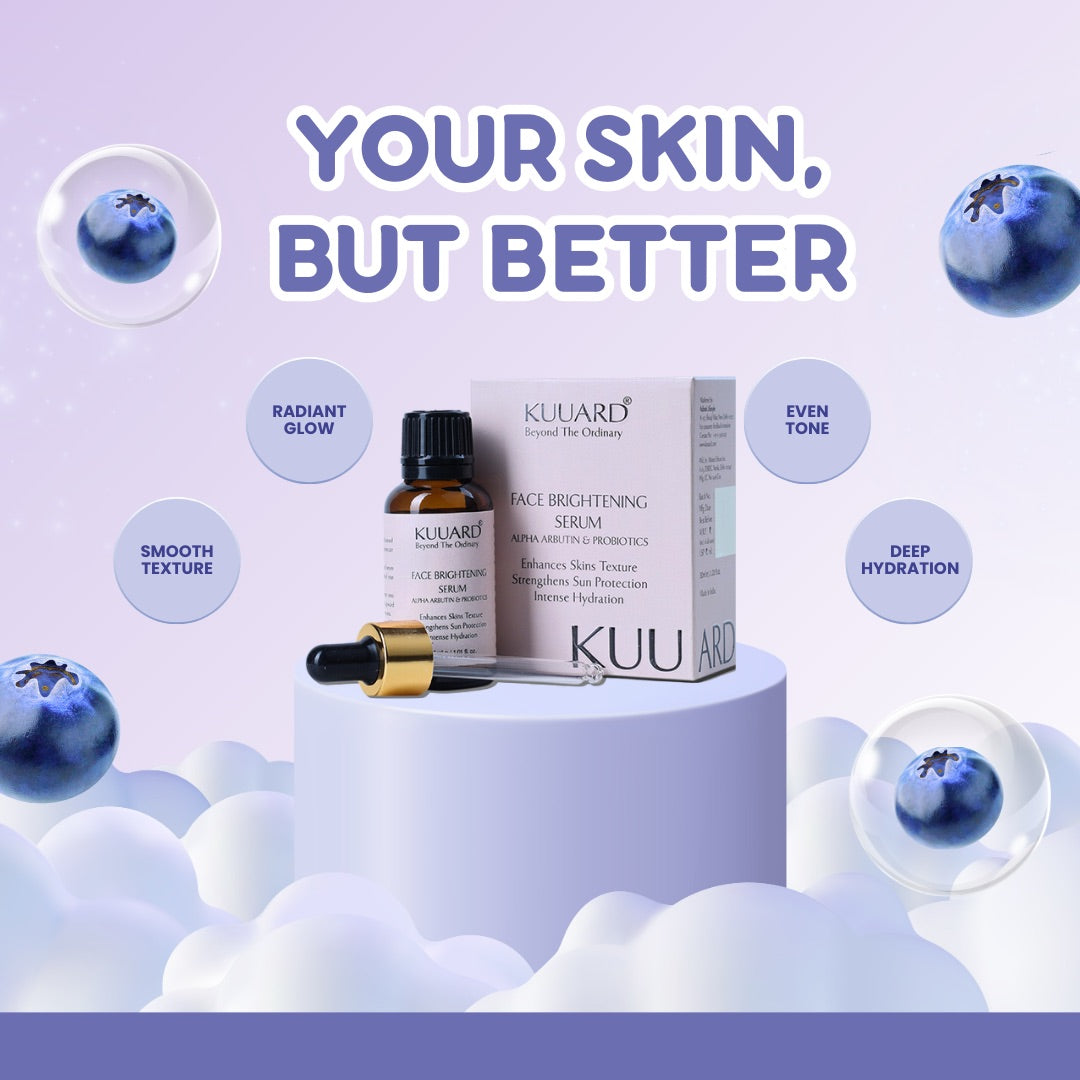 Face Brightening Serum Alpha Arbutin & Probiotics