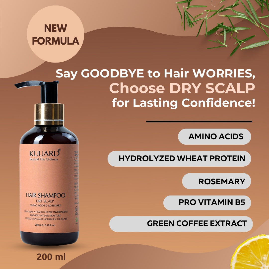 Hair Shampoo For Dry Scalp Amino acids & Rosemary