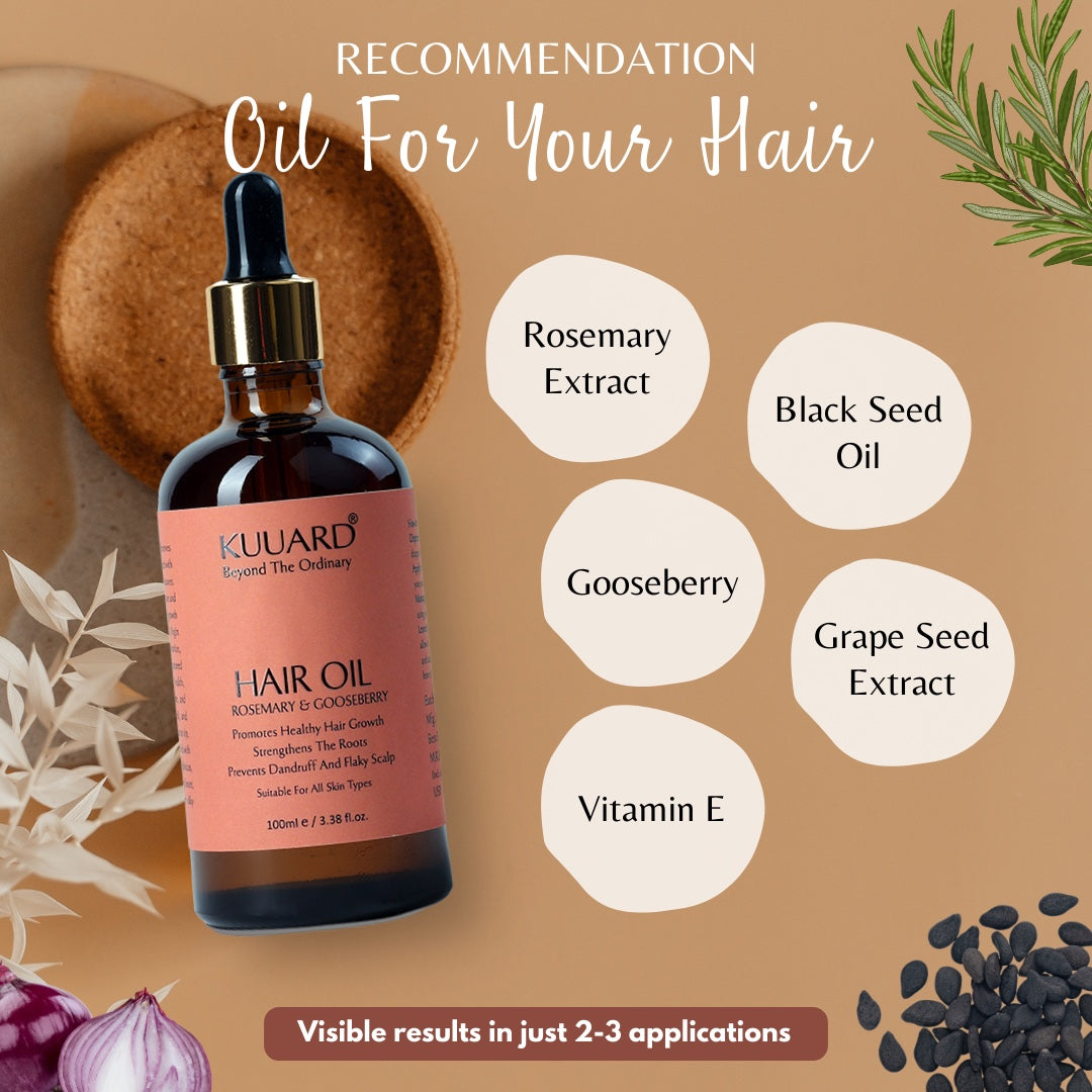Hair Oil And Hair Serum Shine Combo
