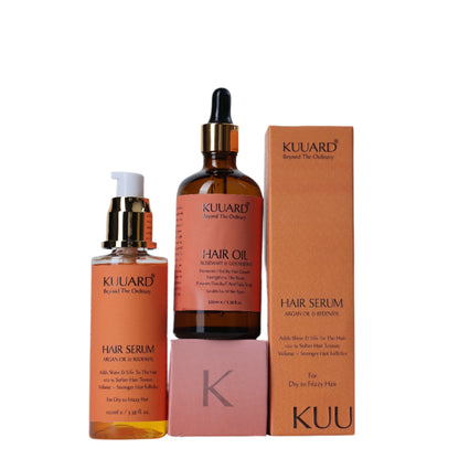 Hair Oil And Hair Serum Shine Combo