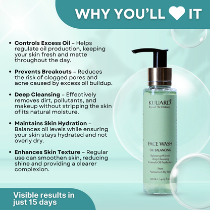Face Wash Oil Balancing Copper Peptides & Fermented Rice water