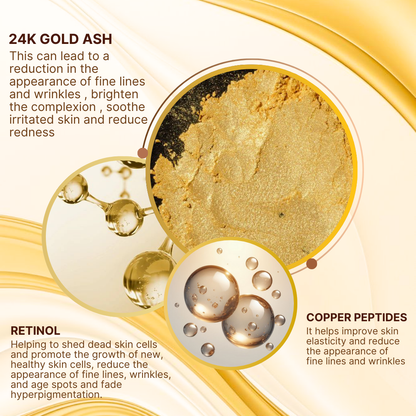Overnight Rejuvenation Night Cream 24k gold ash & Retinol