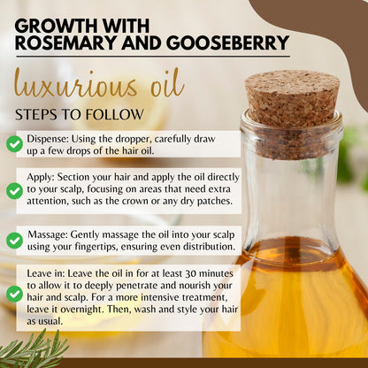 Revive & Shine Hair Oil Rosemary Extract & Grape Seed Extract