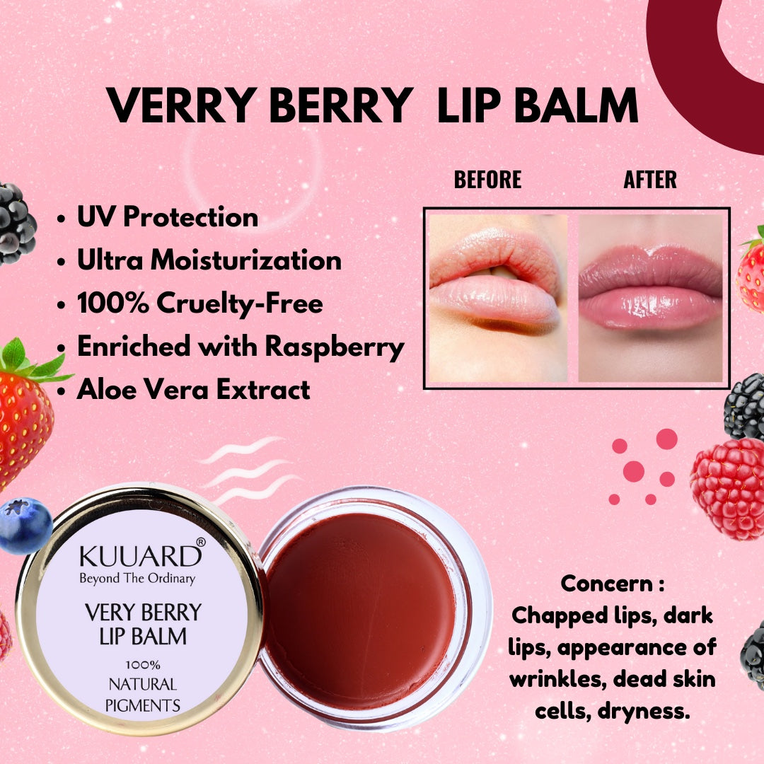 Very Berry Lip Balm Frozen Grape Extract & Cocoa Butter | Nude shade