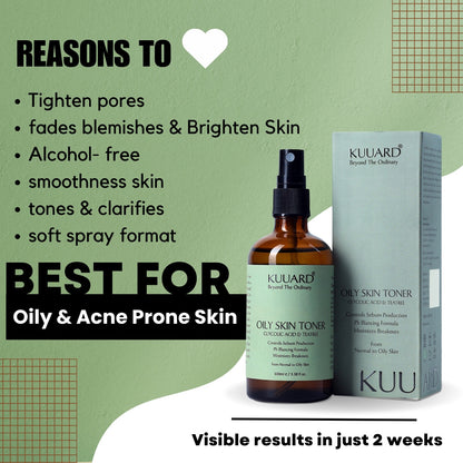 Oily Skin Toner Glycolic Acid & Tea Tree