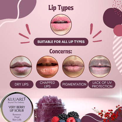 Very Berry Lip Scrub Frozen Grape Extract & Sucrose | Berry Bliss